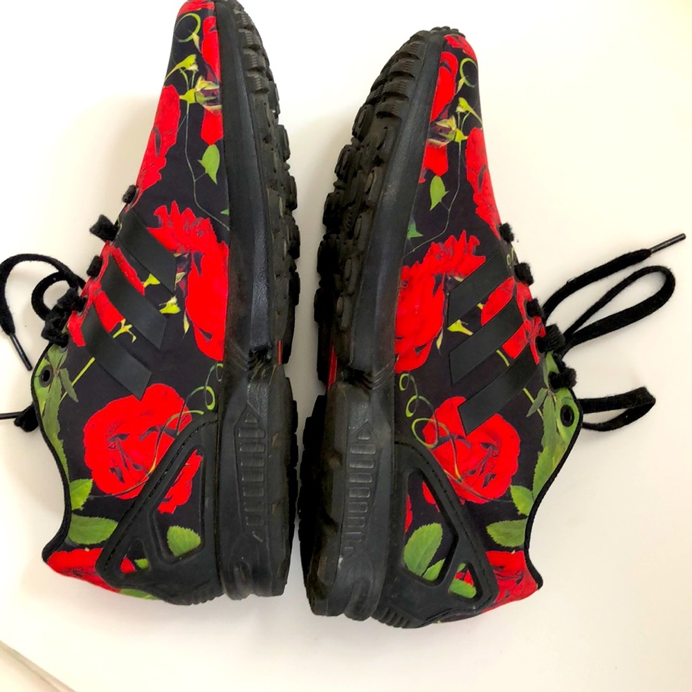 Adidas shoes zx flux floral rose print